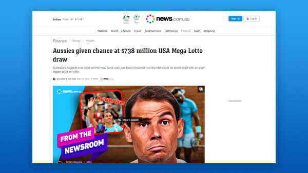 Aussies given chance at $738 million USA Mega Lotto draw