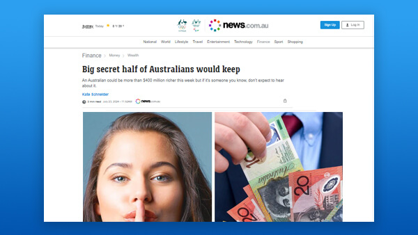Big secret half of Australians would keep
