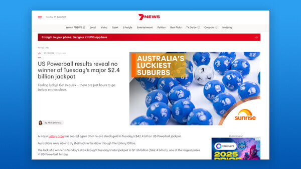 US Powerball jumps to $2.4 billion jackpot. Here’s how to enter Tuesday’s lotto draw